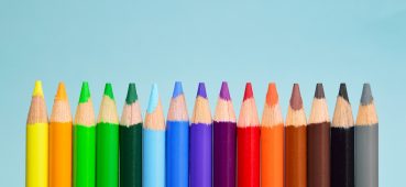 Photo of coloured pencils in a row linked to an article on running OSCE Exams.